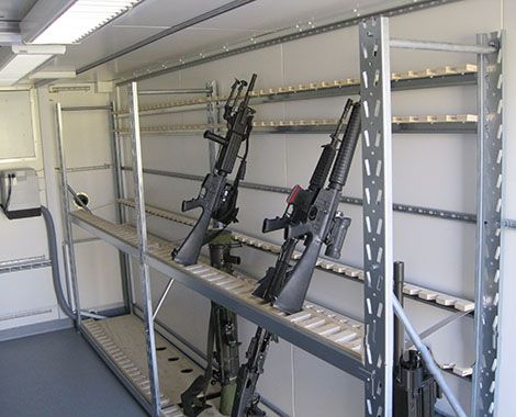 Dry weapons storage container