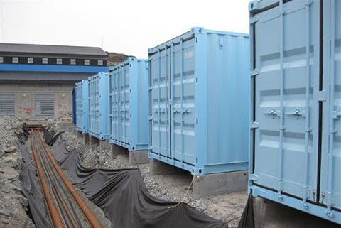 Generator container til militær brug
