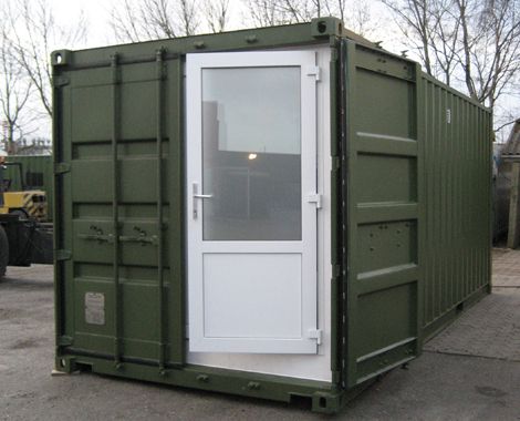 Wet room containers designed and built for military applications