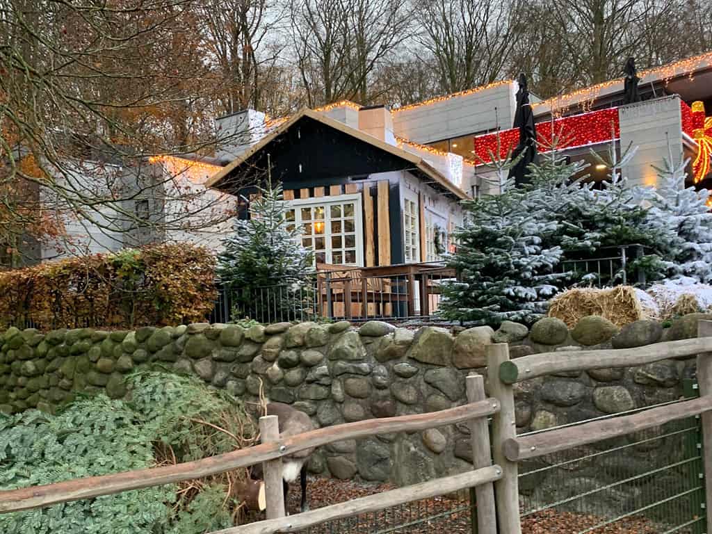 Jul i Aalborg Zoo - julemandens hytte