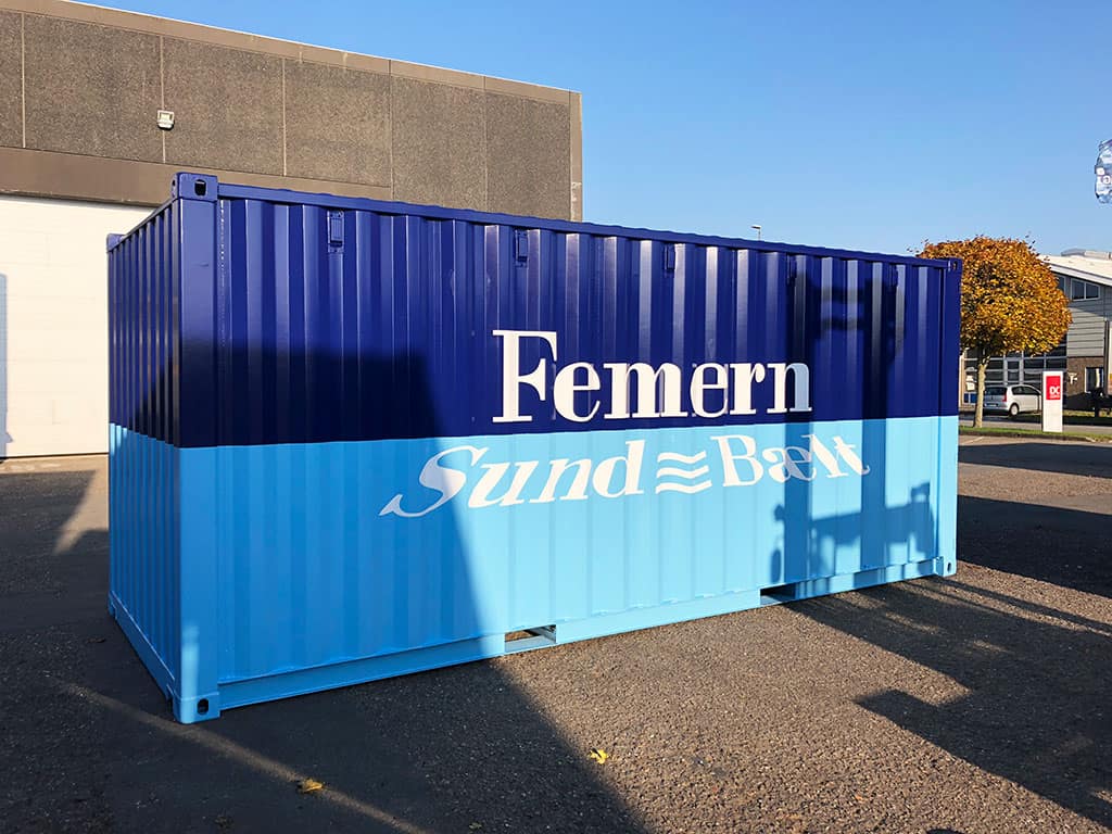 Fehmarn Sund & Bælt info container