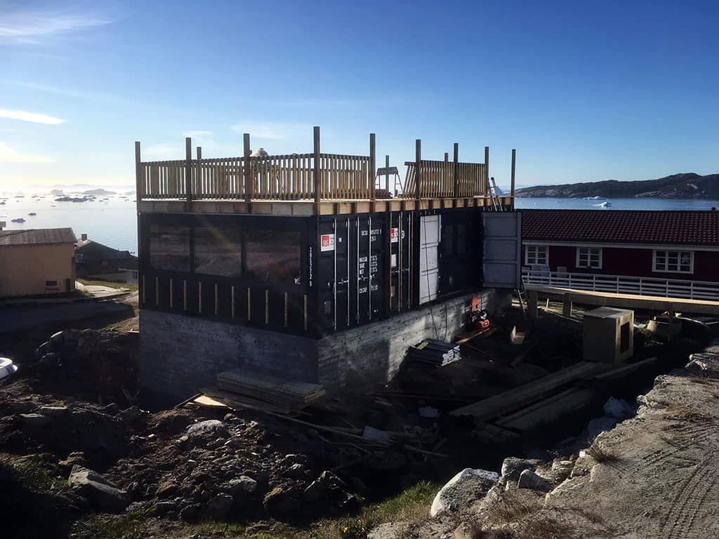 Special container løsning til souvenirbutik på Grønland