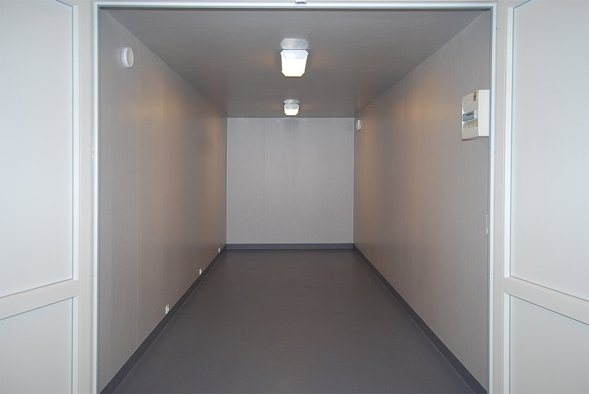 Wet room container - custom-built 20 ft wet room containers