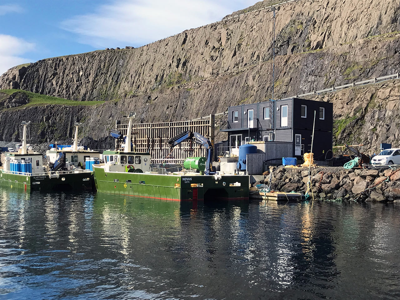 Kantine og mødelokale i udvidelse af special container løsning på Færøerne