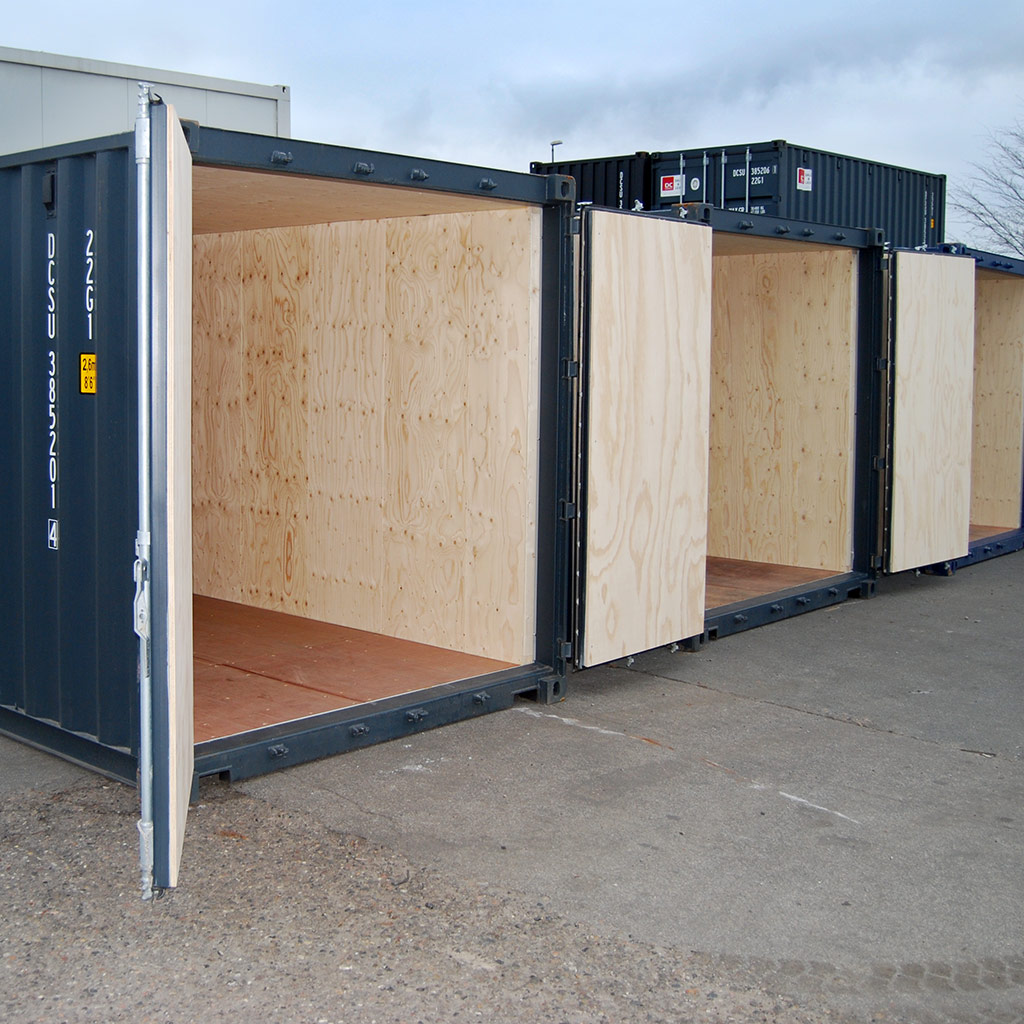 Insulated tool shed container from DC-Supply A/S