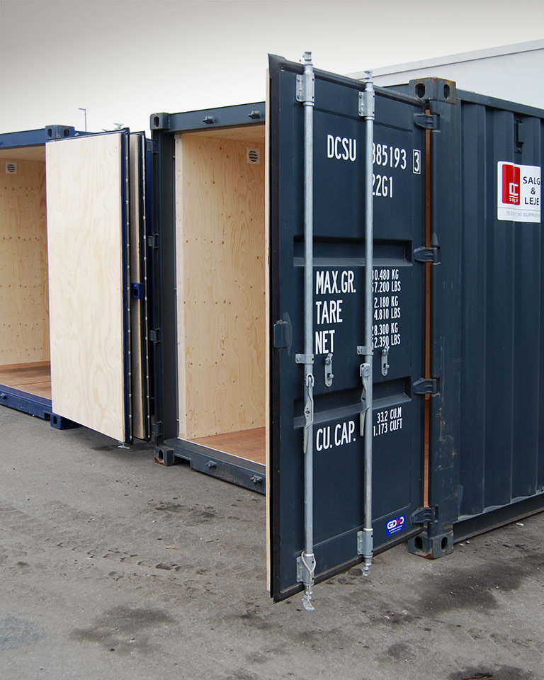 Salg og leje af lager og logistik containere hos DC-Supply A/S