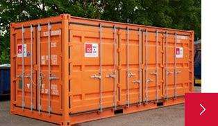 Empty containers with additional doors