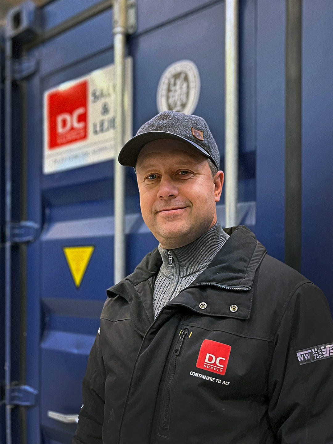 Nicolai Gundahl Sørensen rådgiver om brandsikkerhed i containere hos DC-Supply A/S