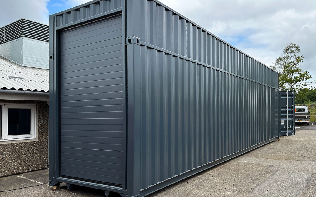 Extra high custom-built 40-ft High Cube container